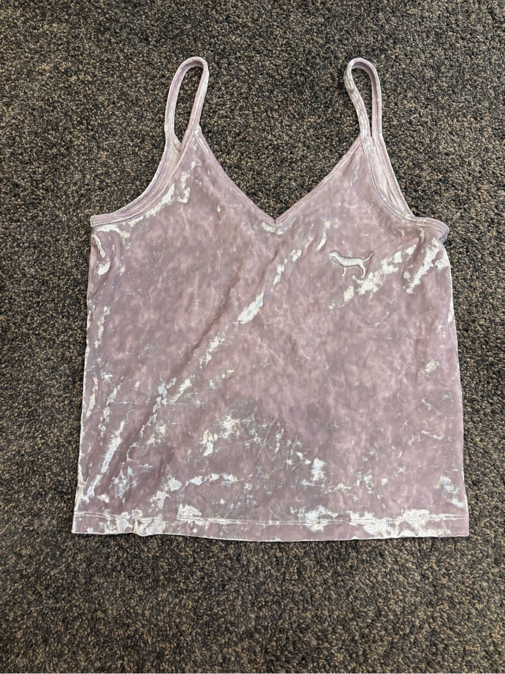 PINK Victoria's Secret Lavender Crushed Velvet Cami Top (1 DAY LEFT!)